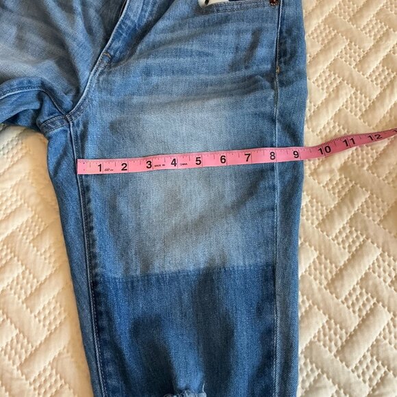 J. Crew Womens Broken In Boyfriend Jeans 25 Blue Medium Wash Distressed - Picture 11 of 12